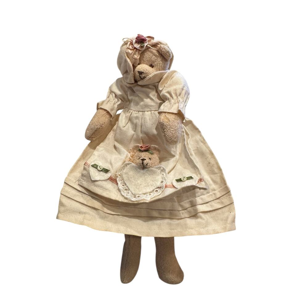 Lee & Lee Dallas vintage terry cloth bear with baby bear